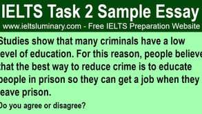 Studies Show That Many Criminals Have a Low Level of Education - IELTS Band 9 Essay
