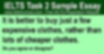 It Is Better to Buy Just a Few Expensive Clothes, Rather Than Lots of Cheaper Clothes - IELTS Band 9 Essay