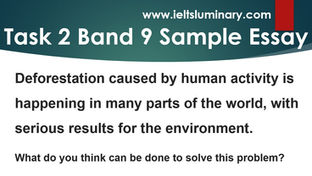 Deforestation Caused by Human Activity - IELTS Task 2 Band 9 Sample Essay