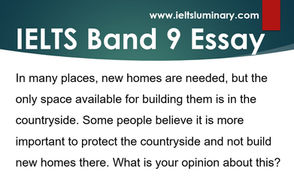 New homes are needed, but the only space available for building them is..(IELTS Band 9 Sample Essay)