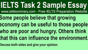 Growing Economy Can Be Useful To Those People Who Are Poor and Hungry - IELTS Task 2 Band 9 Sample Essay
