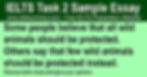 All Wild Animals Should Be Protected - IELTS Task 2 Band 9 Sample Essay