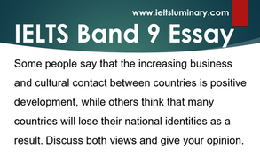 Increasing Business and Cultural Contact Between Countries is Positive Development - IELTS Task 3 Band 9 Sample Essay