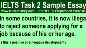 It Is Now Illegal to Reject Someone Applying for a Job Because of His or Her Age - IELTS Band 9 Essay
