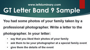 Photos of Your Family Taken by a Professional Photographer - GT Letter Sample
