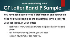 Letter to Colleague for Help with Setting up Presentation Equipment - GT Letter Sample