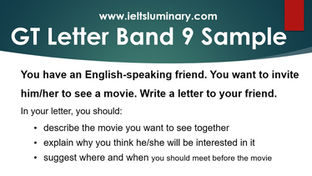 Inviting Your English-Speaking Friend to See a Movie - GT Letter Sample
