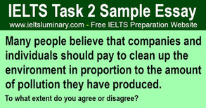 Companies and Individuals Should Pay To Clean Up the Environment - IELTS Task 2 Band 9 Sample Essay