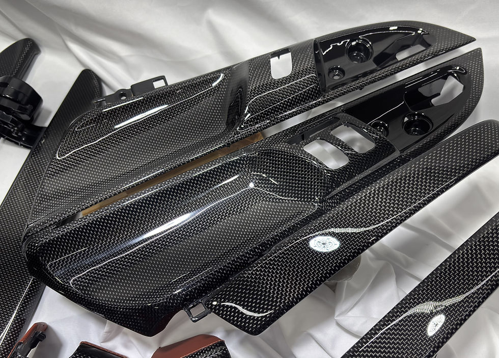 Thumbnail: Porsche 997 Door Switch Bezels in Carbon Fiber