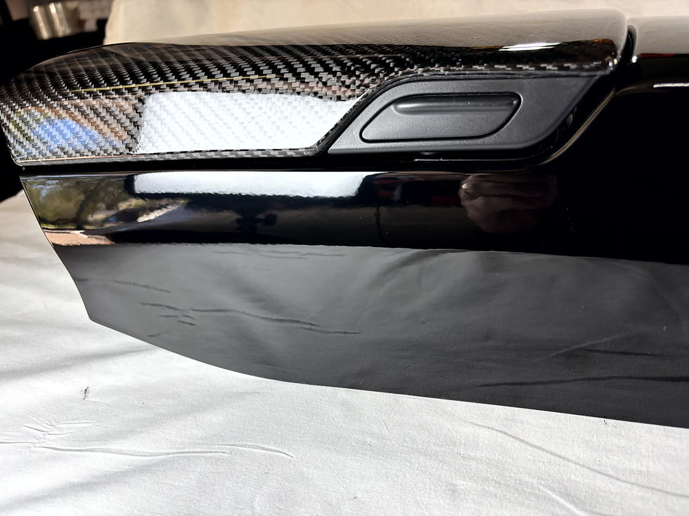 Thumbnail: Porsche 997 Center Console Gloss Black with Carbon Fiber Trim