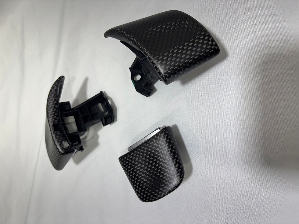 Thumbnail: Porsche 3-Spoke Steering Wheel Trim in Carbon Fiber