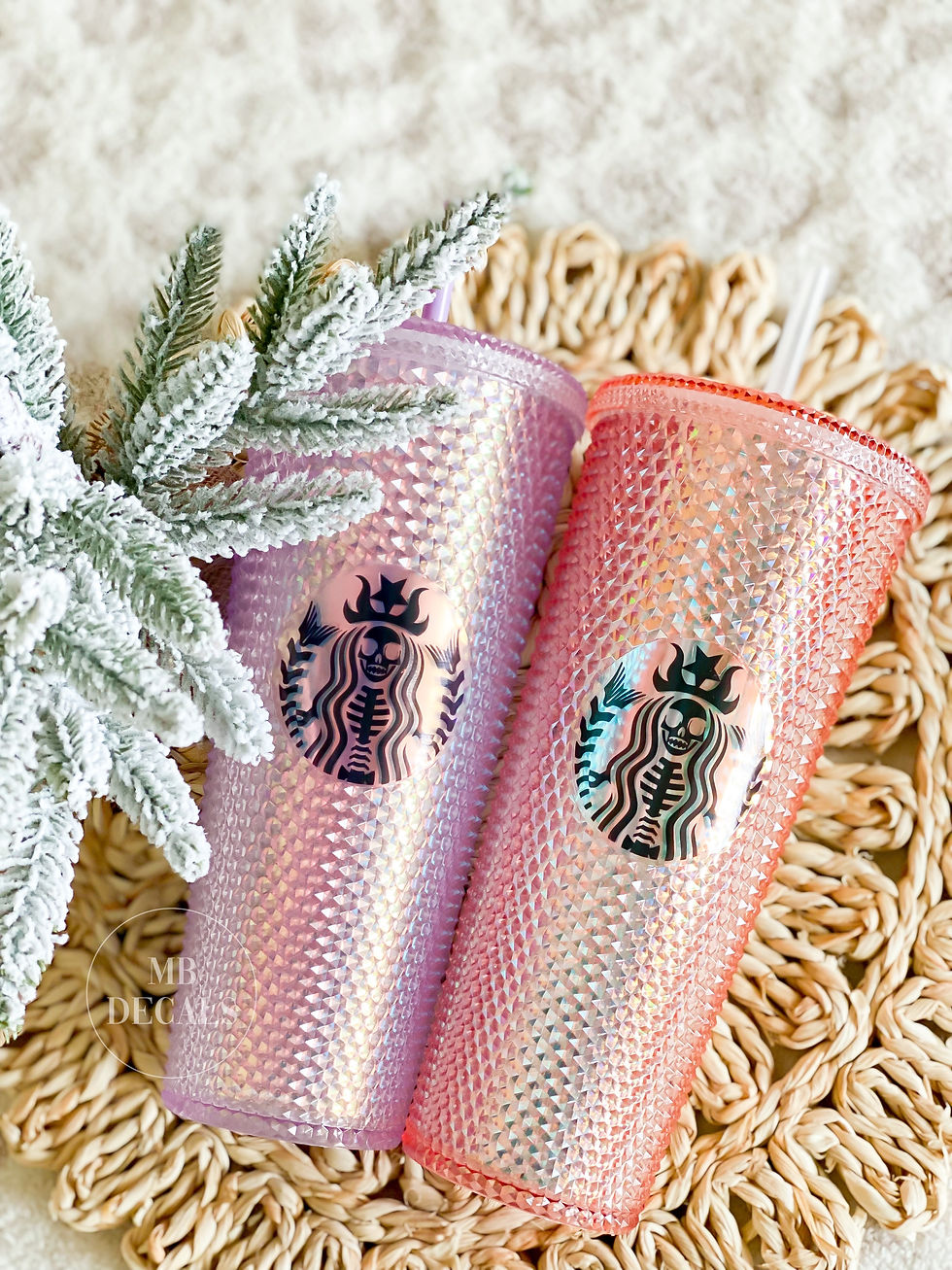 Spooky Siren Studded Tumblers - Aurora or Coral Bling
