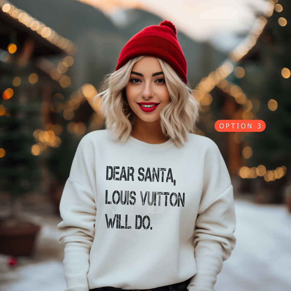 Thumbnail: Dear Santa Fashionista DTF Transfer