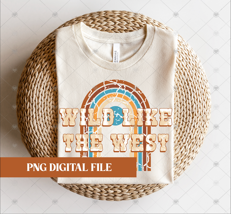 Wild like the West PNG Digital Files