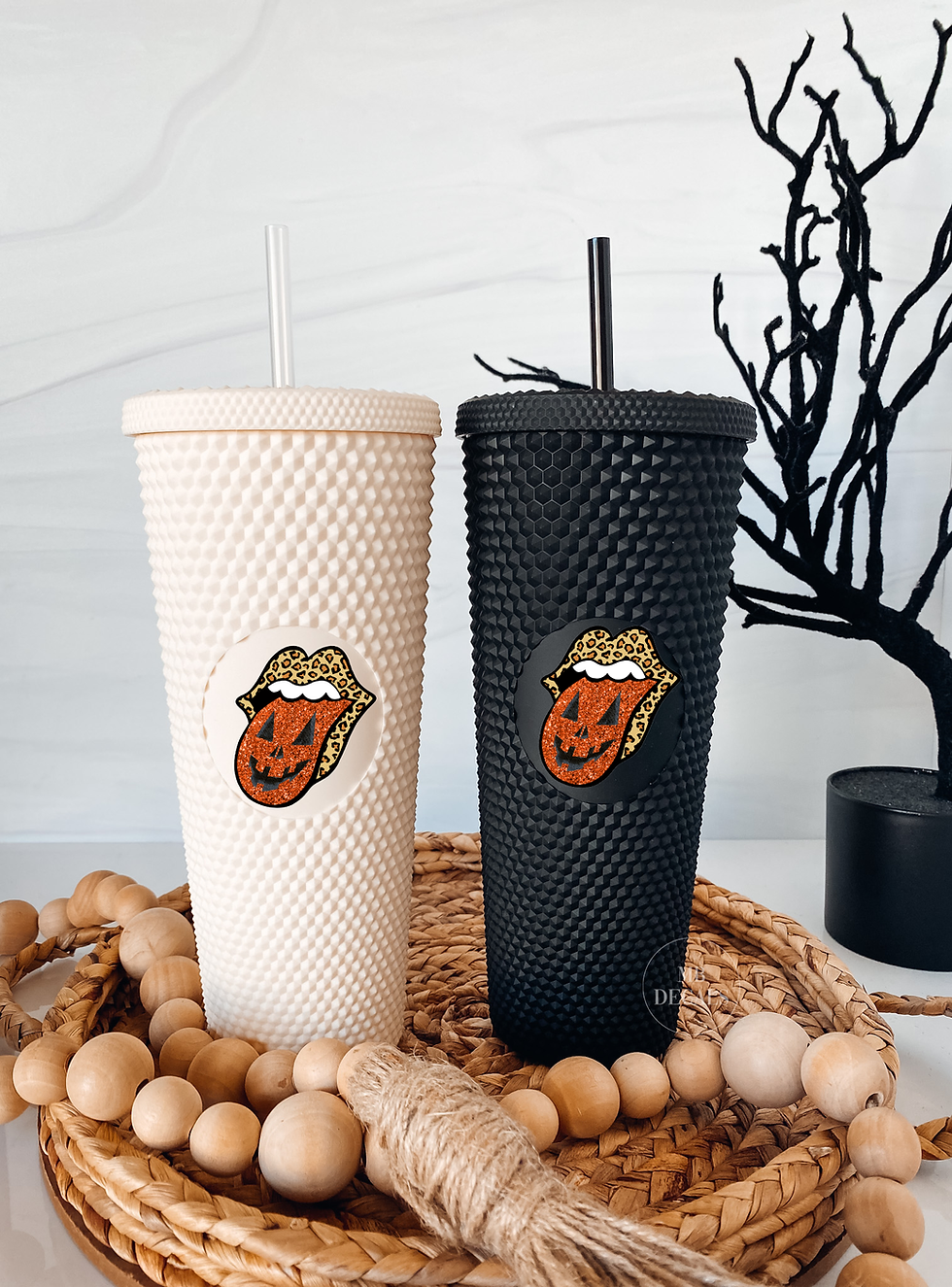 Halloween Lips Studded Tumbler - 16oz or 24oz