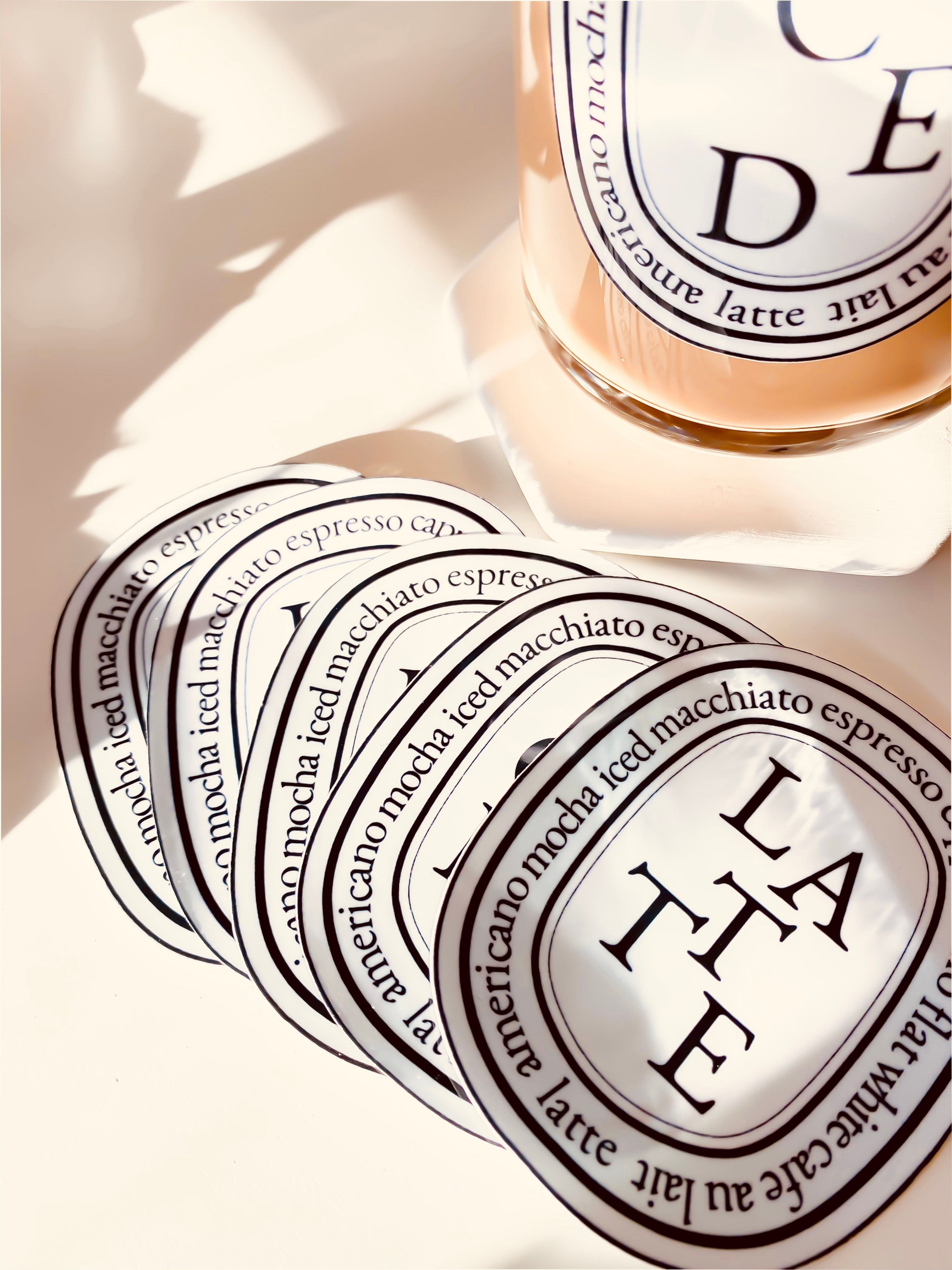 Aesthetic Coffee Label Decals