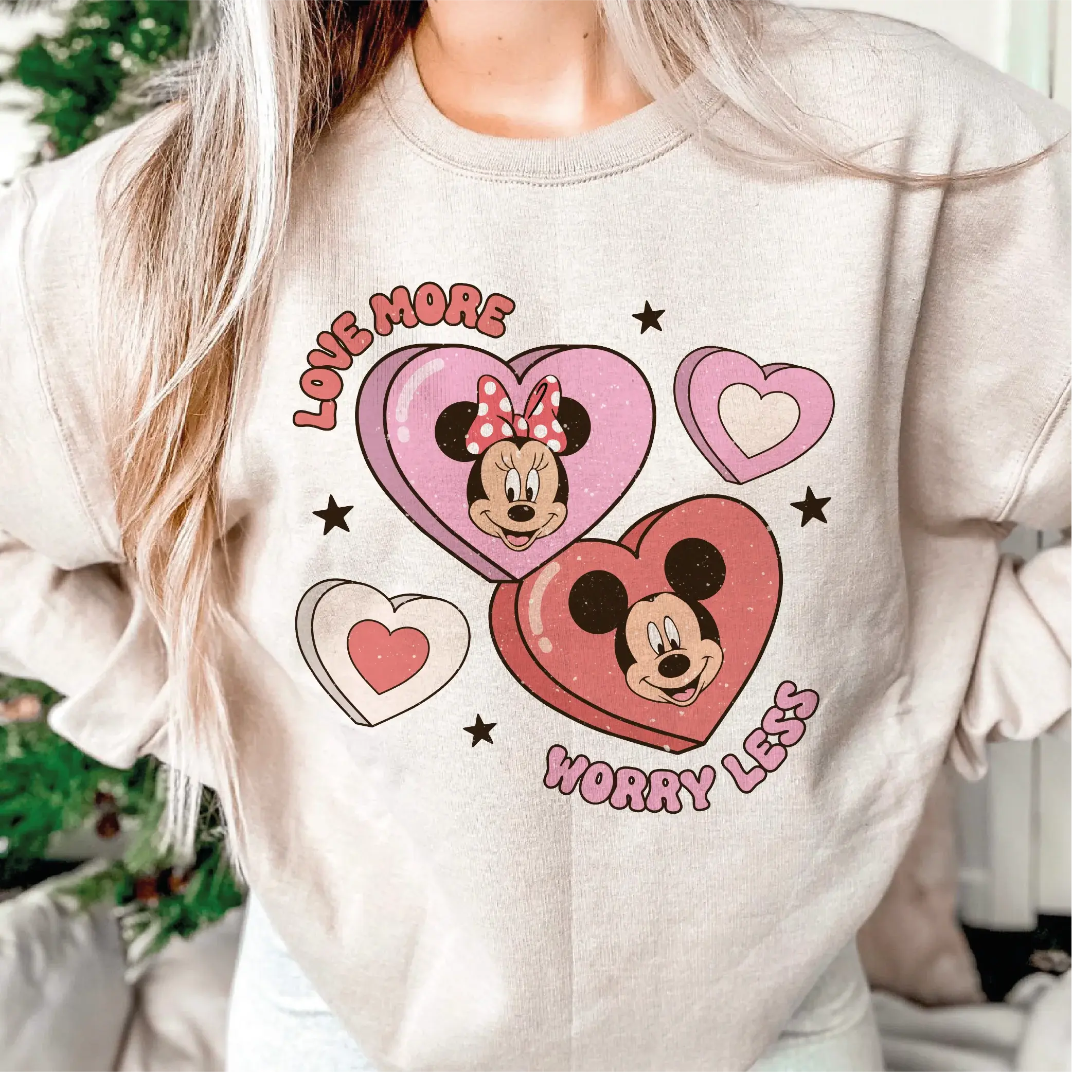 Love More Worry Less DTF Transfer