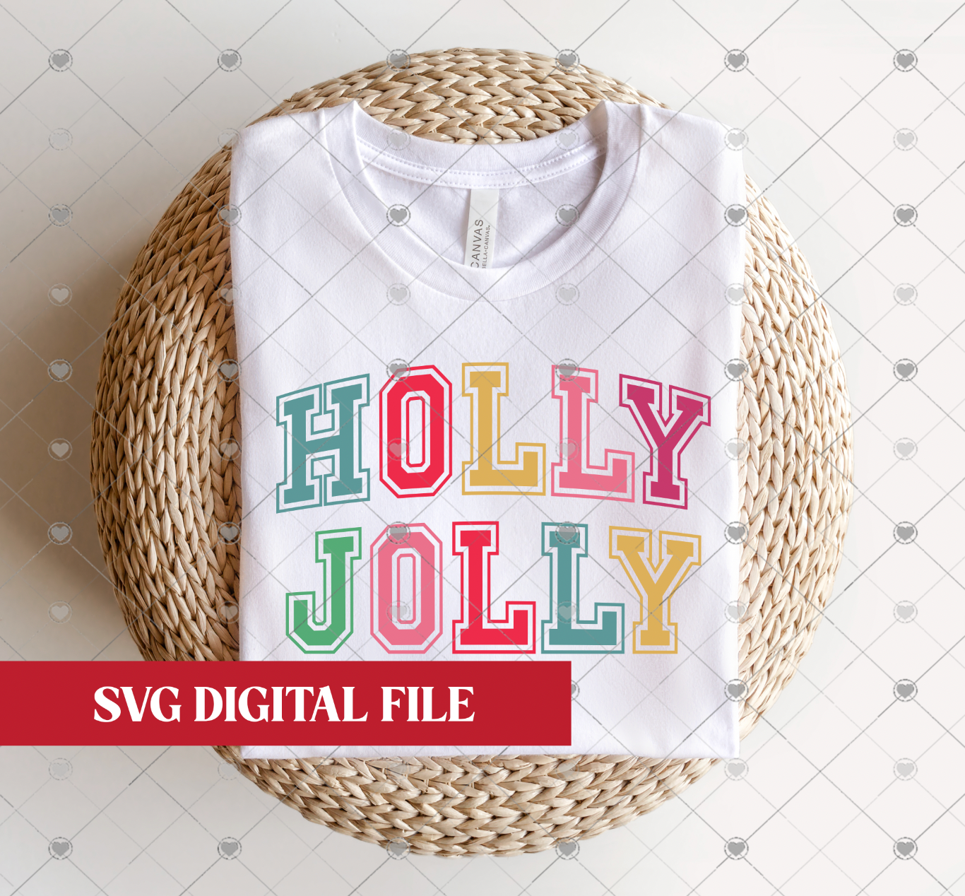HOLLY JOLLY SVG Digital File