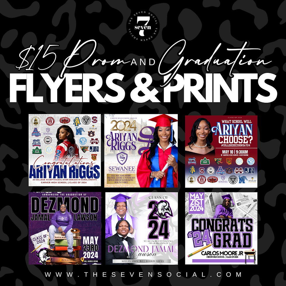 Prom & Graduation Flyers & Prints | The Seven Social