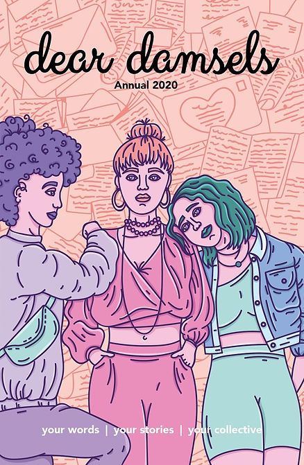 Alice L Clark Dear Damsels 2020 Annual Illustrated Front Cover