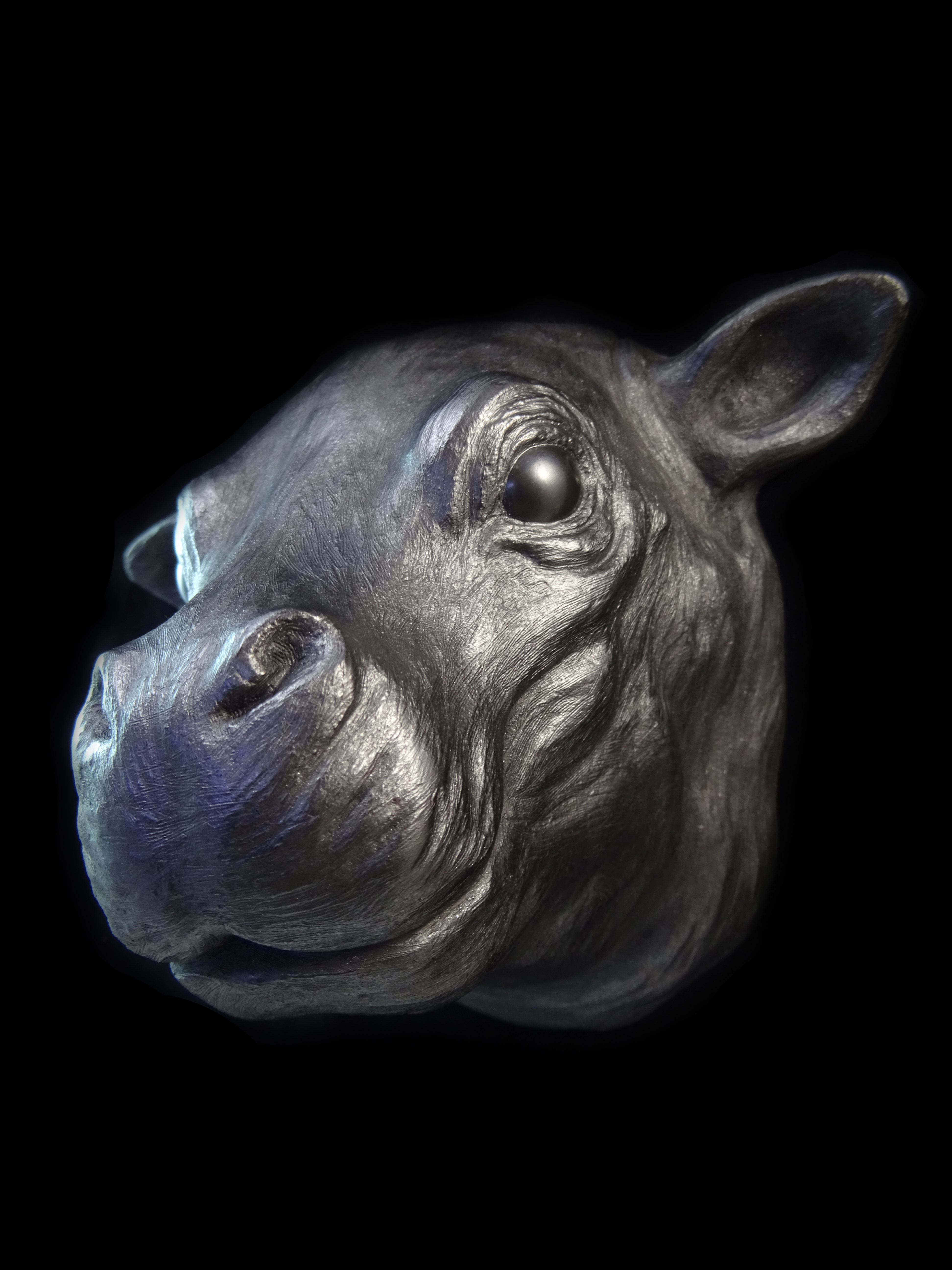 Hippo Calf Sculpture