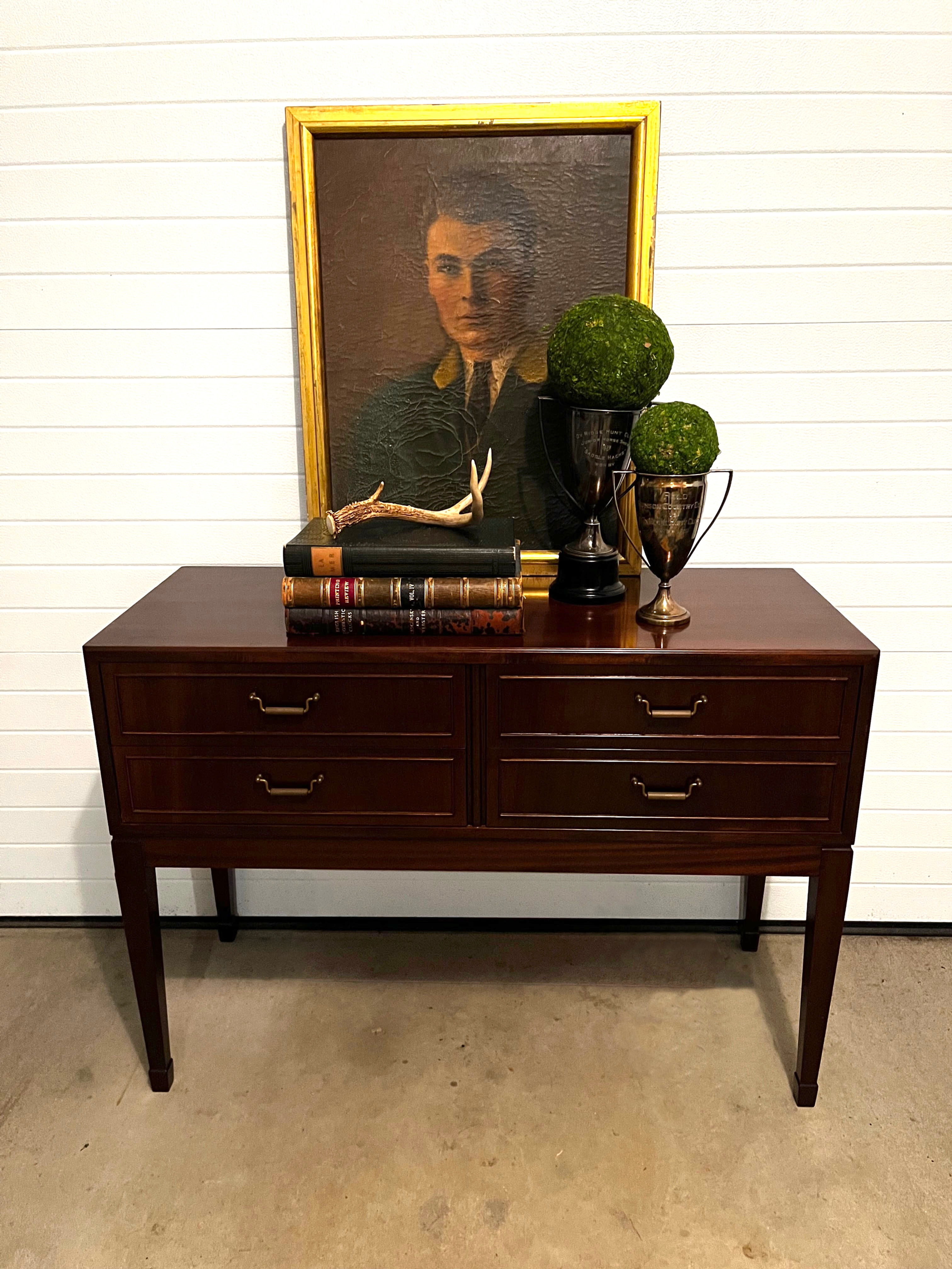 Vintage Frits Henningsen Style Mahogany Chest