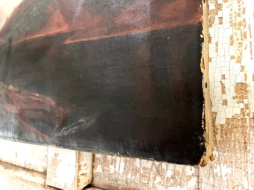 Thumbnail: Antique Oil on Canvas of the Catskills