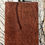 Thumbnail: Classic 8oz Flask, Custom Wrapped in Repurposed Leather, Black & Orange Crest