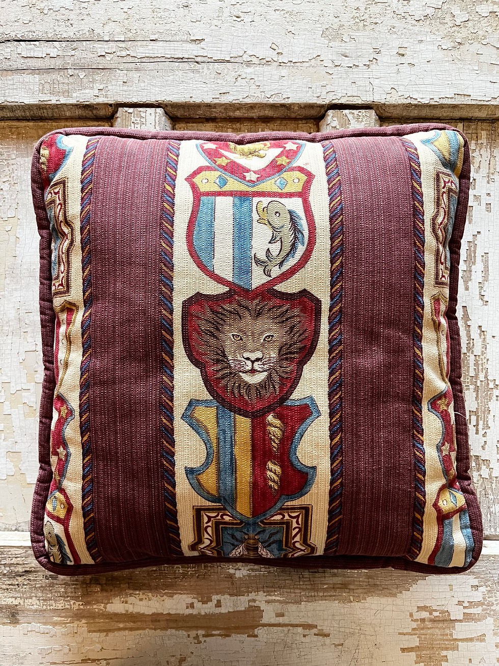 Thumbnail: Vintage Two Sided Code of Arms Pillow