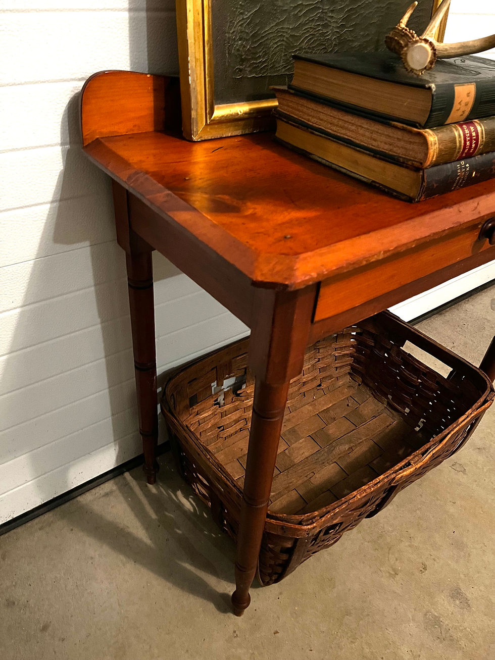 Thumbnail: Antique Pine One Drawer Console Table