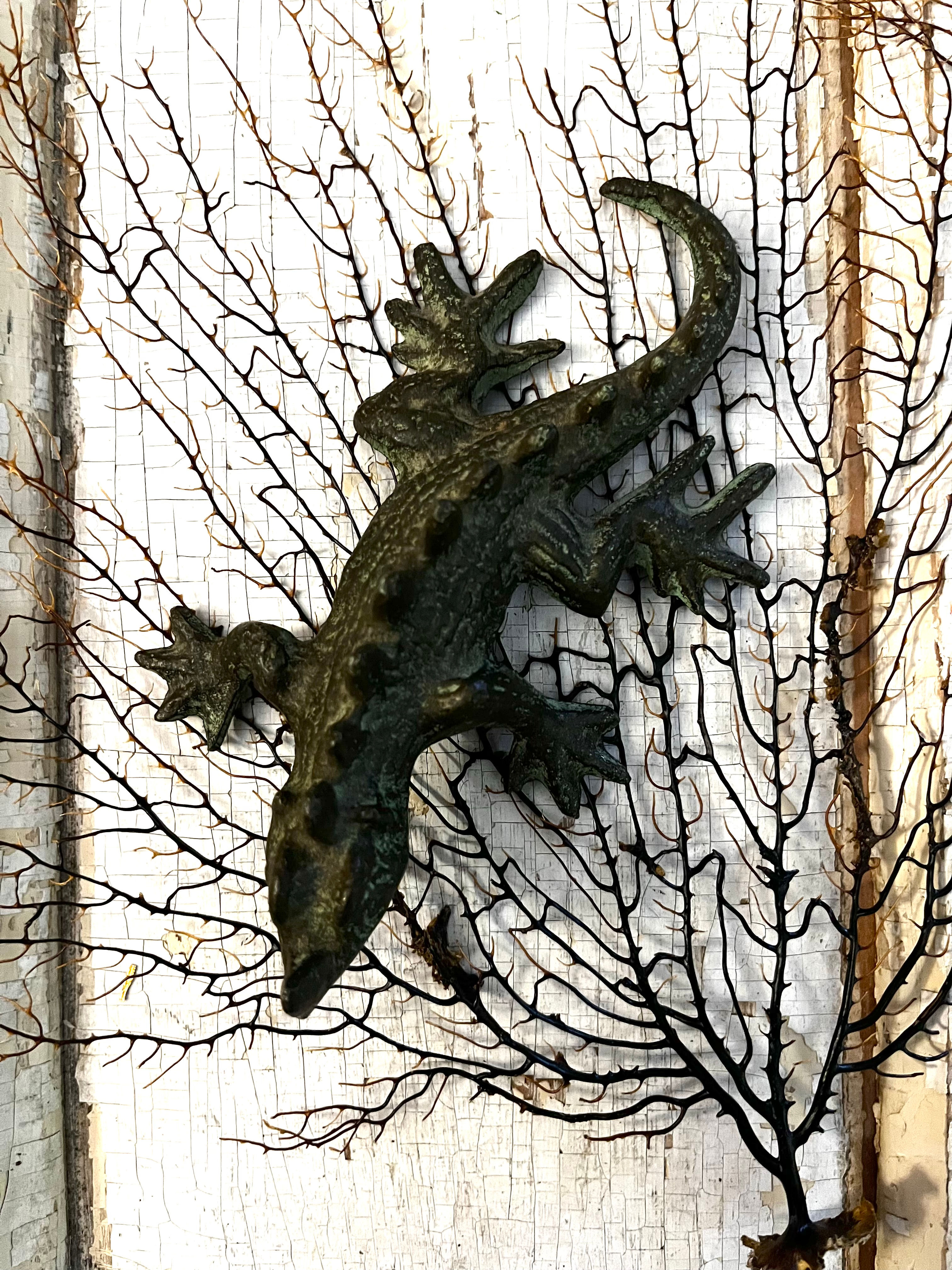 Vintage Metal Salamander