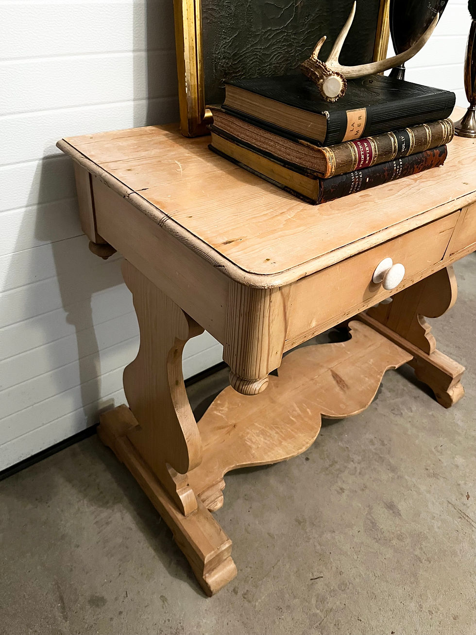 Thumbnail: Vintage Pine Two Drawer Console