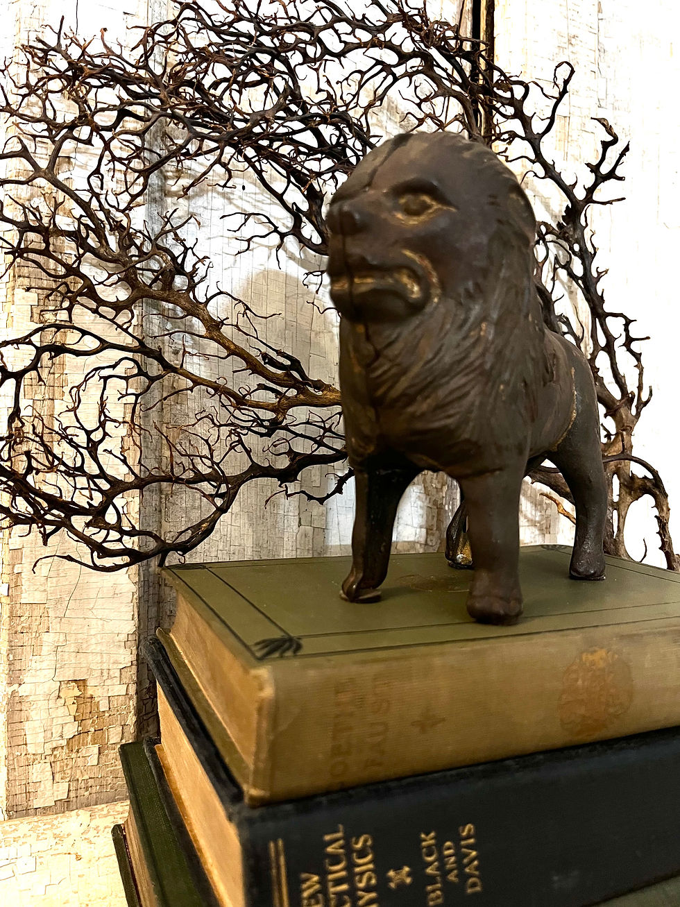 Thumbnail: Vintage Cast Iron Lion Bank