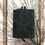Thumbnail: Classic 8oz Flask, Custom Wrapped in Repurposed Leather, Midnight Green Leather