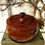 Thumbnail: Vintage Hand Turned Wood Inlaid Box with Lid