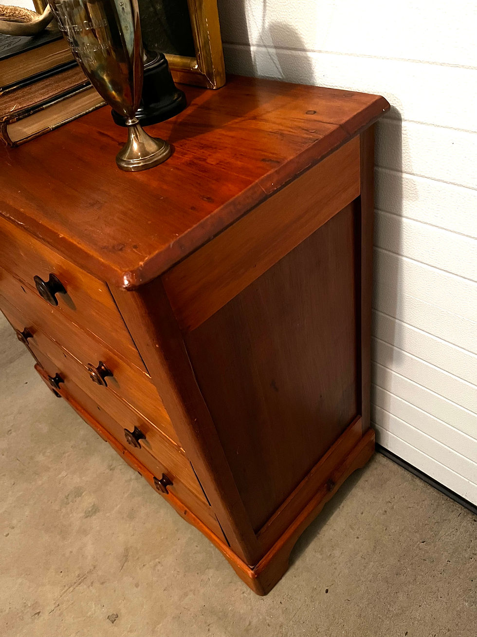 Thumbnail: Antique Pine Four Drawer Chest