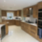 Bespoke timber kitchen with fitted cabinetry and island in Rutland
