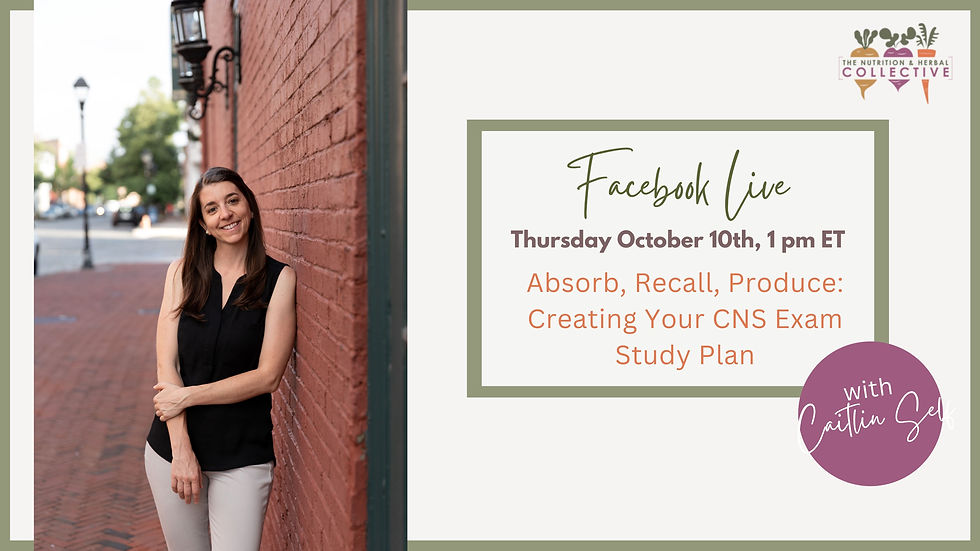 Absorb, Recall, Produce: Creating Your CNS Exam Study Plan with Caitlin Self