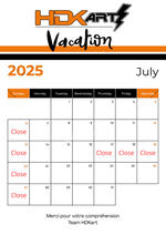 Vacances juillet 2025