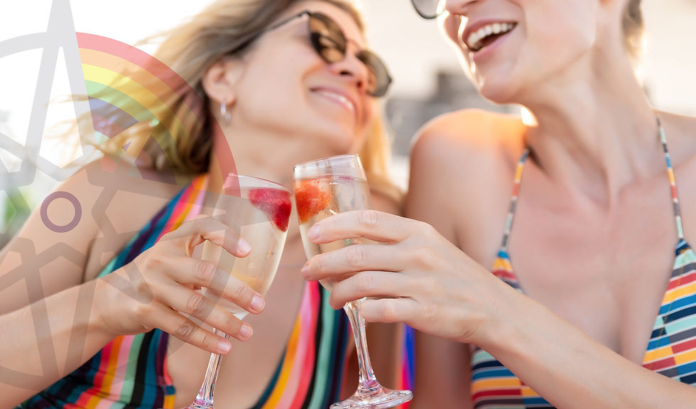 Enjoying drinks together with your companion on a Toto Tours adventure!