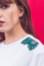 Broderies thermocollantes Feuilles Tropicales