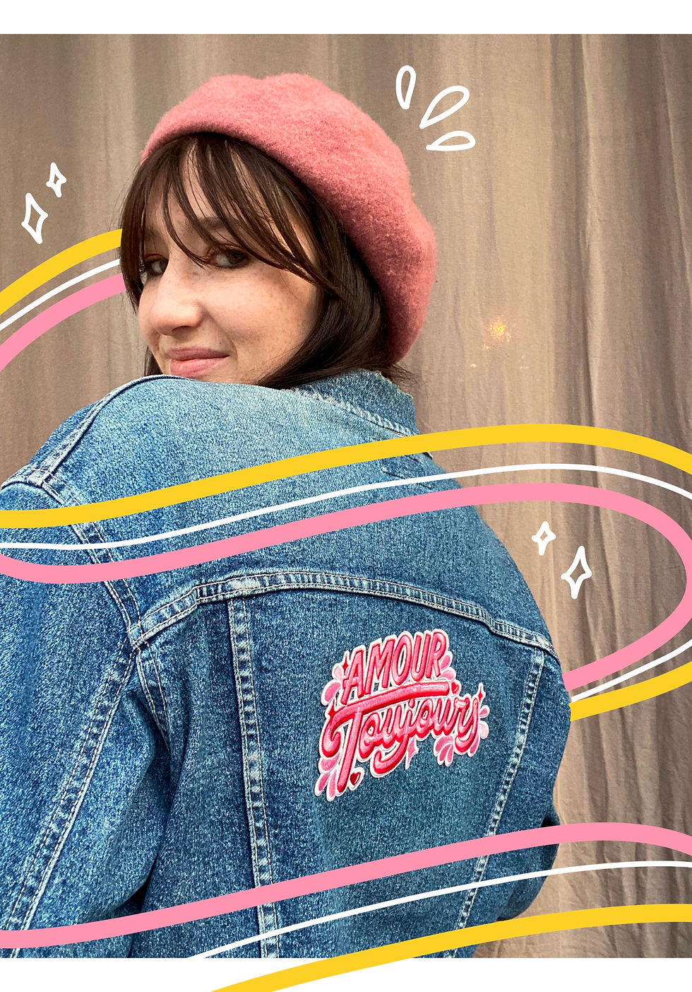 Miniature : Patch thermocollant Amour Toujours XL