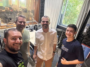 As gravações do projeto Debugados & Compilados foram iniciadas nesta manhã