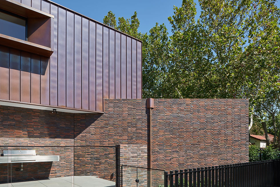 Petersen FF48 handmade bricks work well with copper