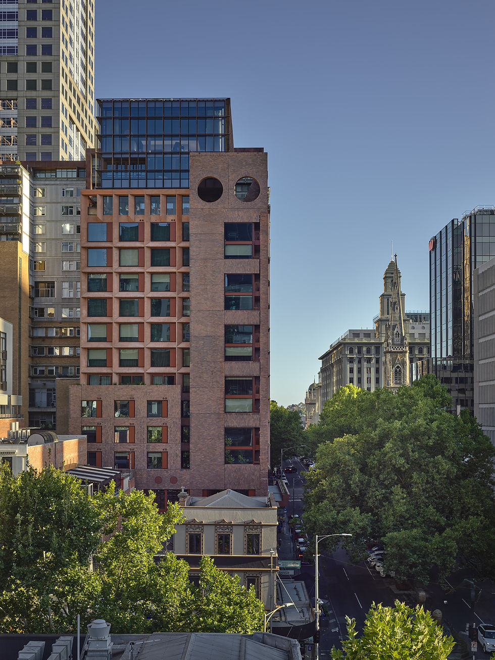 A Brick Inlay facade incorporates Kennedy Nolan's iconic eyes.