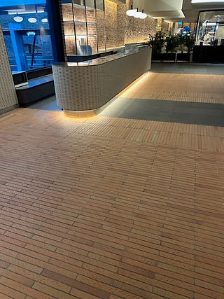 Albicocco Arazzo bricks are a durable solution for midtown Centre's laneway flooring