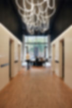 Custom made Albicocca Arazzo bricks, Southbank lobby