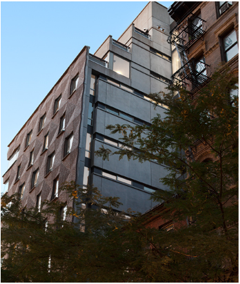 Mulberry Apartment brick facade