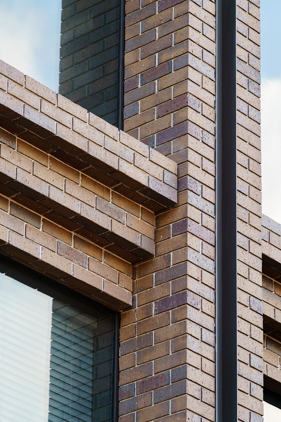 Up close with the Brick Inlay brick podium at 33 Cremorne