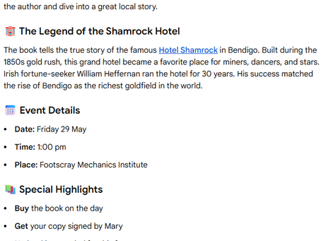 Mary Healy - Book Launch - 29th May 2026 - 1pm